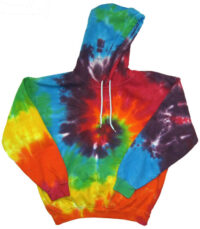 Rainbow Tie Dye Adult Hoodie Sweatshirt