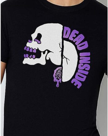 Skull Dead Inside T Shirt