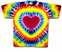 Tie Dye T-shirt - Heart Adult Tee