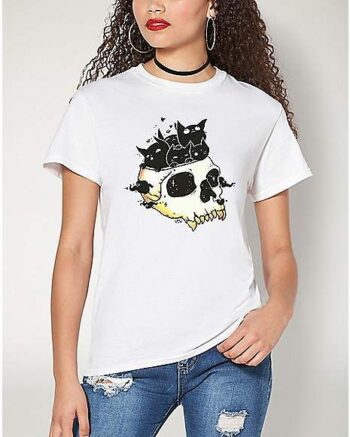 Skull Full of Cats T Shirt - CellsDividing