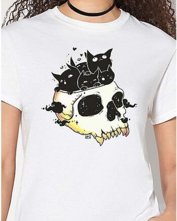 Skull Full of Cats T Shirt - CellsDividing