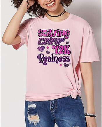 Serving Camp Y2K T Shirt