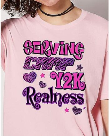 Serving Camp Y2K T Shirt