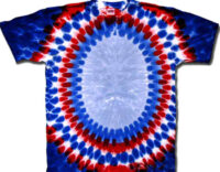 Tie Dye T-shirt - Patriotic Oval Colors Adult Tee