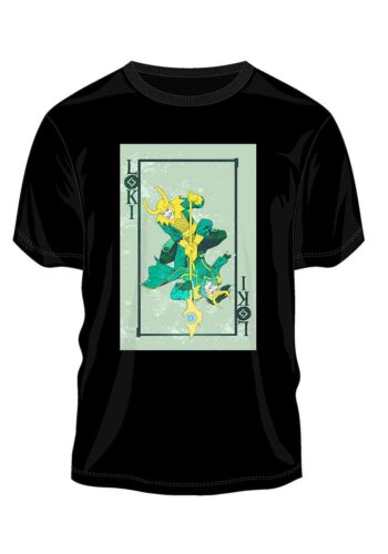 Marvel Comics Loki Playing Cards Men's Graphic T-Shirt