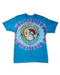 Tie Dye Moon Skeleton Grateful Dead T Shirt