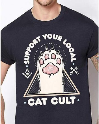 Cat Cult T Shirt - Kawaii Krypt