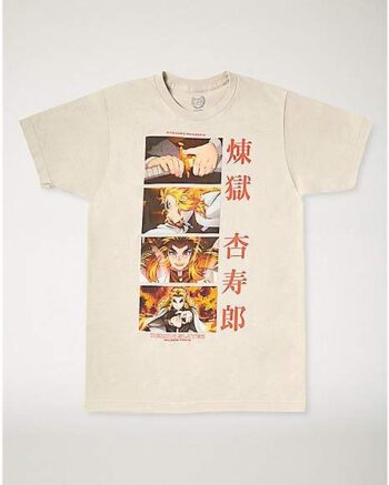 Tan Rengoku T Shirt - Demon Slayer