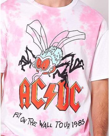 Tie Dye Fly ACDC T Shirt