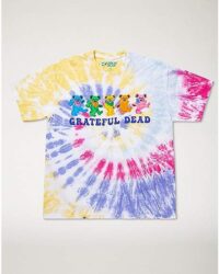 Tie Dye Grateful Dead Bear Line T Shirt