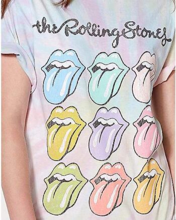 Tie Dye Pastel The Rolling Stones T Shirt