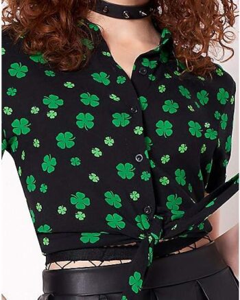 Shamrock Woven Top