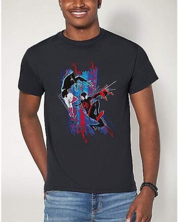 Spider-Gwen and Miles T Shirt - Spider-Man