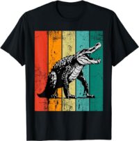 Retro Crocodile Vintage Alligator Men Women Kids T-Shirt