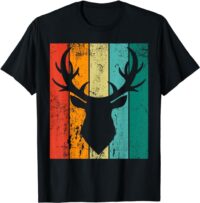 Vintage Cool Retro Deer Head T-Shirt