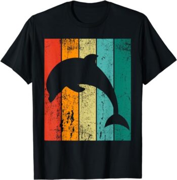 Vintage Cool Retro Dolphin T-Shirt