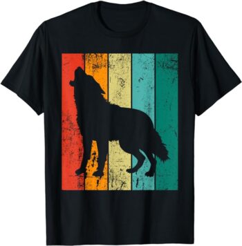 Vintage Cool Retro Wolf T-Shirt