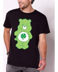 Black Good Luck Bear T Shirt - Care Bears